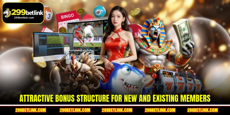 Attractive bonus structure for new and existing members