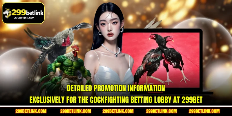 Detailed promotion information exclusively for the cockfighting betting lobby at 299BET