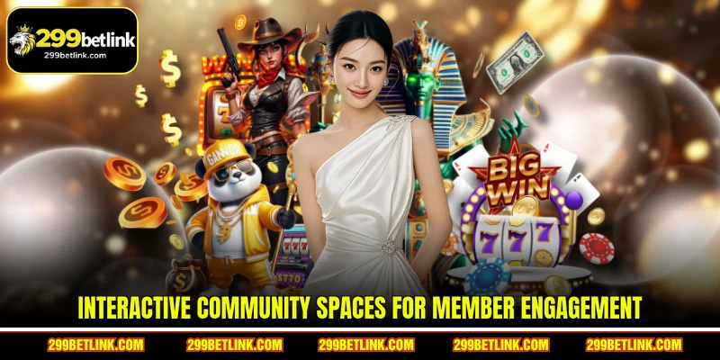 Interactive community spaces for member engagement