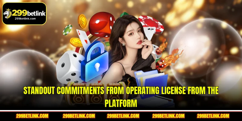Standout commitments from Operating license from the platform