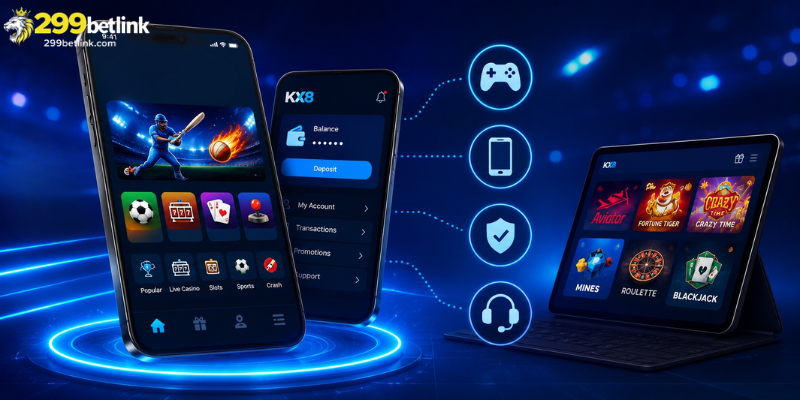 The KX8 app is a mobile gaming application